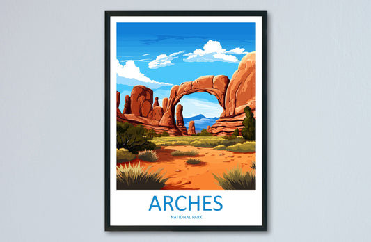 Arches National Park Travel Print Wall Art Arches National Park Wall Hanging Home Décor Arches National Park Art Lovers Utah Art Lover Gift