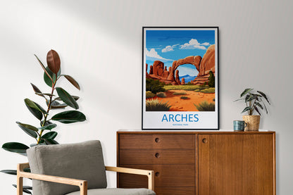 Arches National Park Travel Print Wall Art Arches National Park Wall Hanging Home Décor Arches National Park Art Lovers Utah Art Lover Gift
