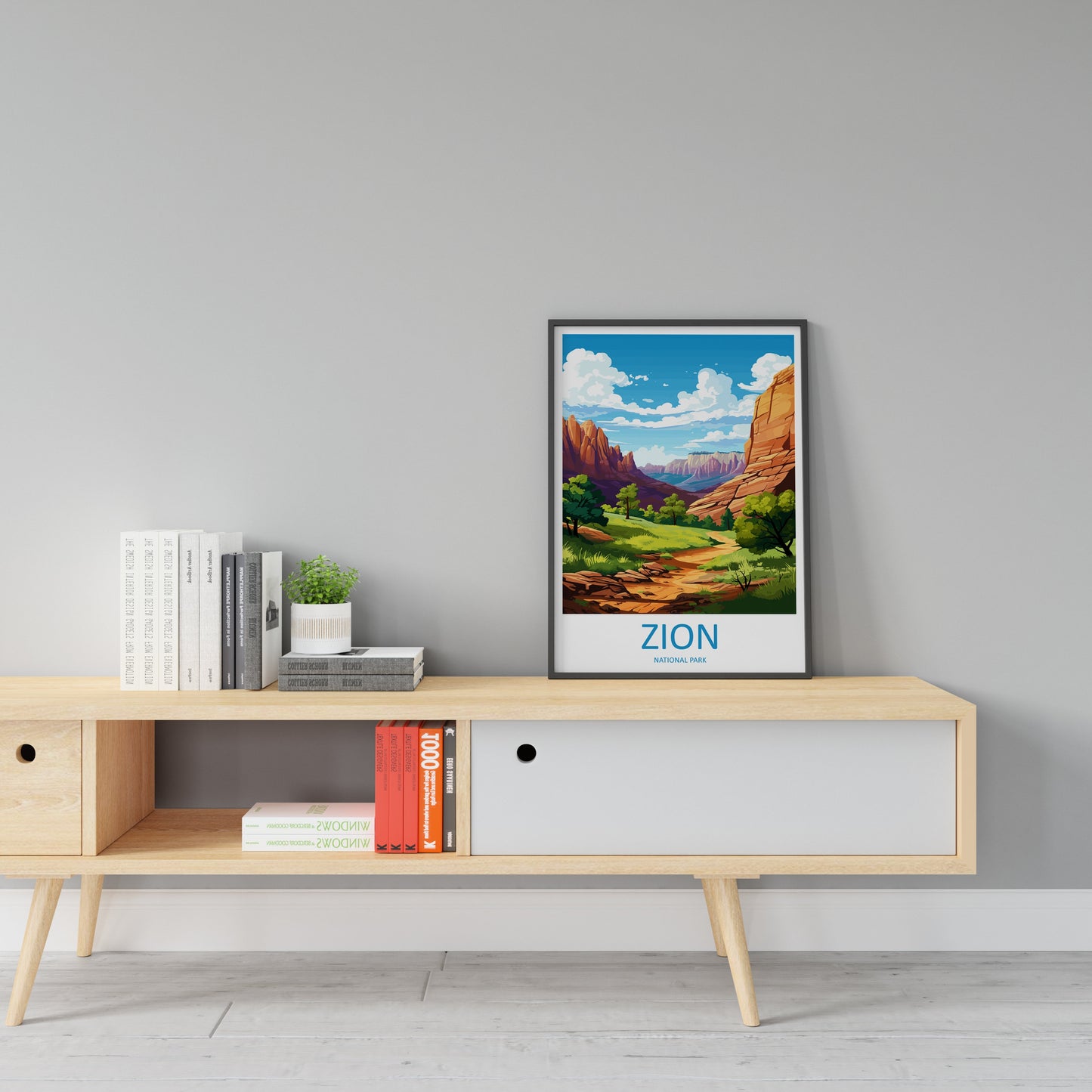 Zion National Park Travel Print Wall Art Zion National Park Wall Hanging Home Décor Zion National Park Art Lovers Utah Art Lover Gift