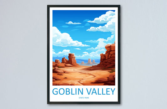 Goblin Valley State Park Travel Print Wall Art Goblin Valley State Park Wall Hanging Home Décor Goblin Valley State Park Art Lovers