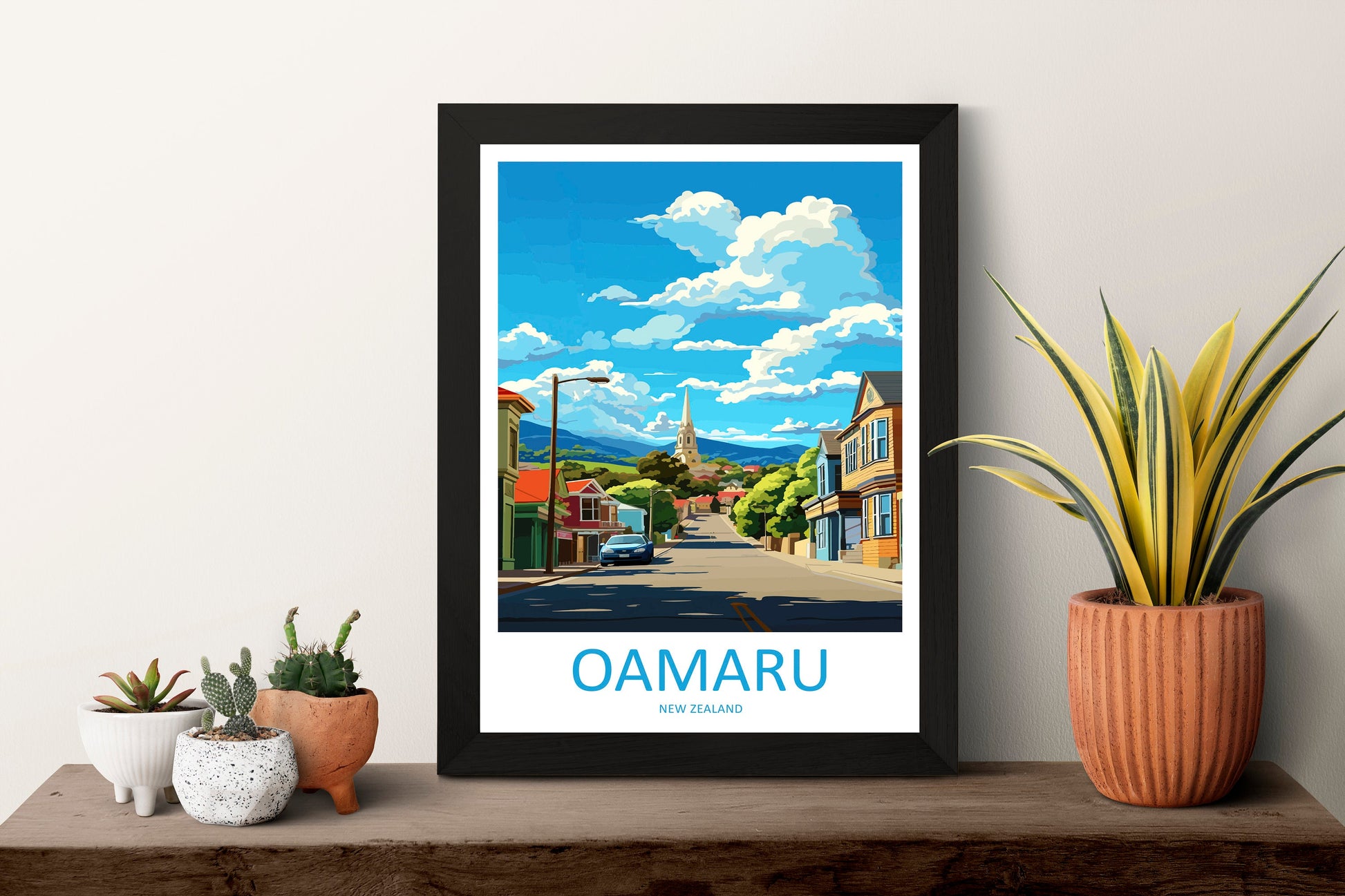 Oamaru Travel Print Wall Art Oamaru Wall Hanging Home Décor Oamaru Gift Art Lovers New Zealand Art Lover Gift Print