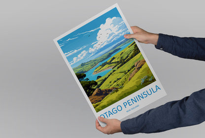 Otago Peninsula Travel Print Wall Art Otago Peninsula Wall Hanging Home Décor Otago Peninsula Gift Art Lovers New Zealand Art Lover Gift