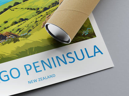 Otago Peninsula Travel Print Wall Art Otago Peninsula Wall Hanging Home Décor Otago Peninsula Gift Art Lovers New Zealand Art Lover Gift