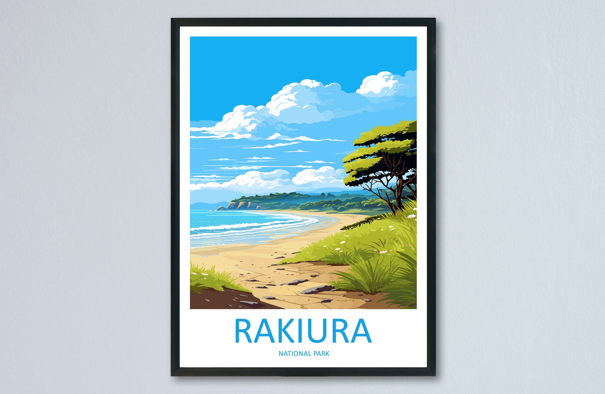 Rakiura National Park Travel Print Wall Art Rakiura National Park Wall Hanging Home Décor Rakiura National Park Gift Art Lovers New Zealand
