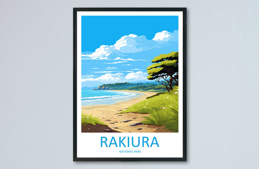 Rakiura National Park Travel Print Wall Art Rakiura National Park Wall Hanging Home Décor Rakiura National Park Gift Art Lovers New Zealand