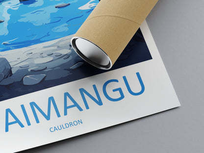 Waimangu Cauldron Travel Print Wall Art Waimangu Cauldron Wall Hanging Home Décor Waimangu Cauldron Gift Art Lovers New Zealand