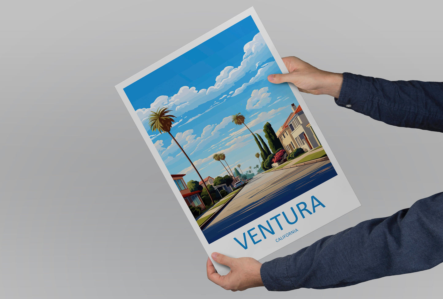Ventura Travel Print Wall Art Ventura Wall Hanging Home Décor Ventura Gift Art Lovers California Art Lover