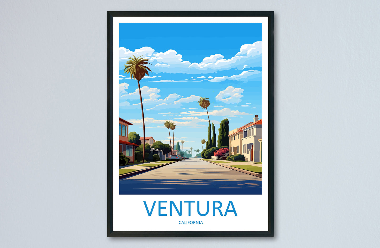 Ventura Travel Print Wall Art Ventura Wall Hanging Home Décor Ventura Gift Art Lovers California Art Lover