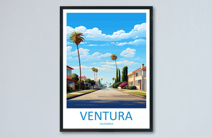 Ventura Travel Print Wall Art Ventura Wall Hanging Home Décor Ventura Gift Art Lovers California Art Lover