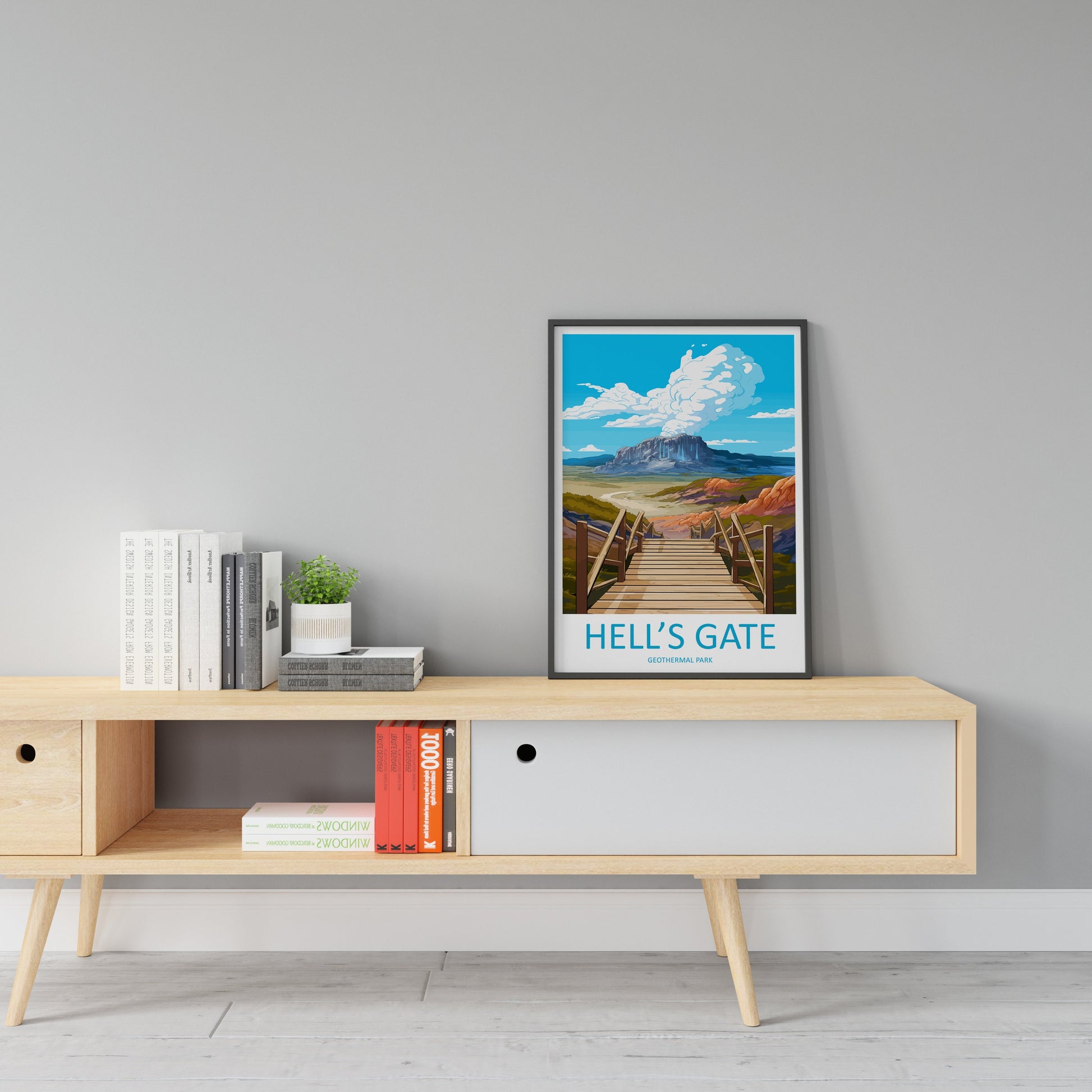 Hells Gate Geothermal Park Travel Print Wall Art Hells Gate Geothermal Park Wall Hanging Home Décor Hells Gate Geothermal Park New Zealand