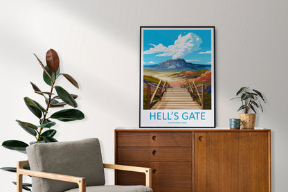 Hells Gate Geothermal Park Travel Print Wall Art Hells Gate Geothermal Park Wall Hanging Home Décor Hells Gate Geothermal Park New Zealand