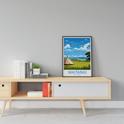 Waitangi Treaty Grounds Travel Print Wall Art Waitangi Treaty Grounds Wall Hanging Home Décor Waitangi Treaty Grounds New Zealand