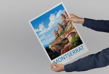 Montserrat Travel Print Wall Art Montserrat Wall Hanging Home Décor Montserrat Gift Art Lovers Spain Art Lover Gift Montserrat Print Spain