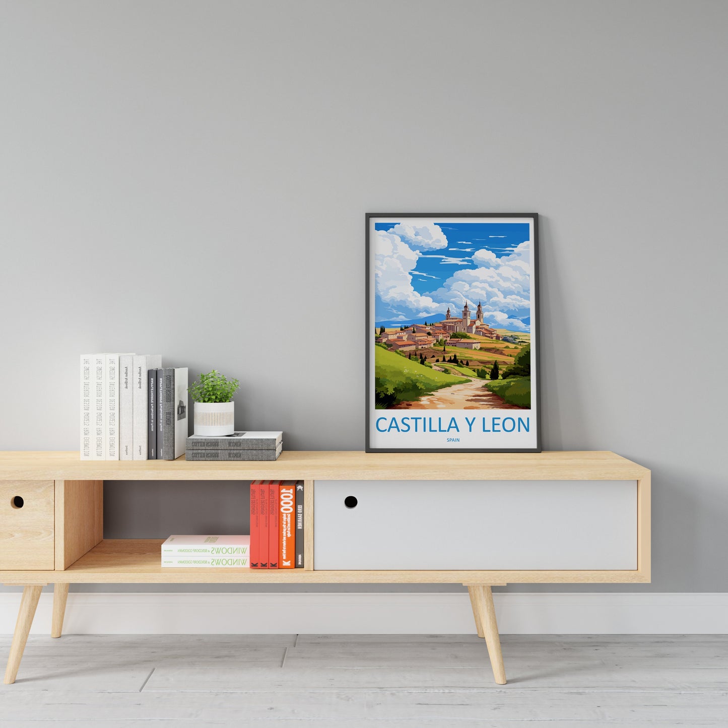 Castilla Y Leon Travel Print Wall Art Castilla Y Leon Wall Hanging Home Décor Castilla Y Leon Gift Art Lovers Spain Art Gift Castilla Y Leon