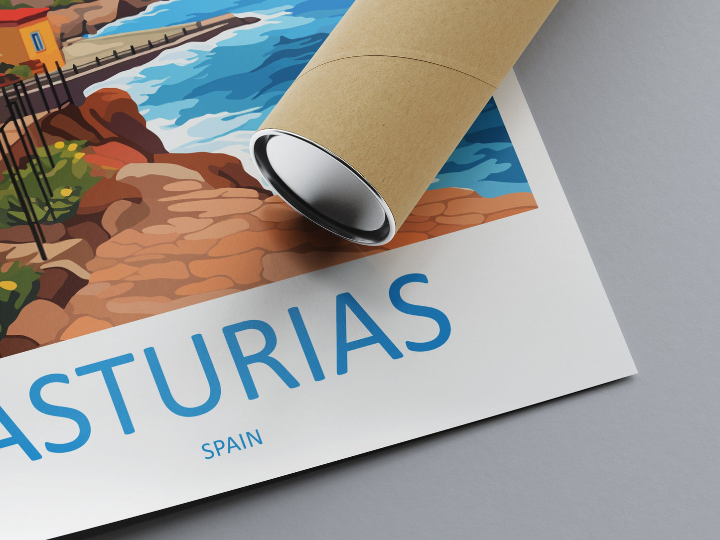 Asturias Travel Print Wall Art Asturias Wall Hanging Home Décor Asturias Gift Art Lovers Spain Art Gift Asturias Travel Poster art