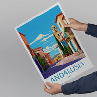 Andalusia Travel Print Wall Art Andalusia Wall Hanging Home Décor Andalusia Gift Art Lovers Spain Art Gift Andalusia Travel Poster art
