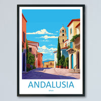 Andalusia Travel Print Wall Art Andalusia Wall Hanging Home Décor Andalusia Gift Art Lovers Spain Art Gift Andalusia Travel Poster art