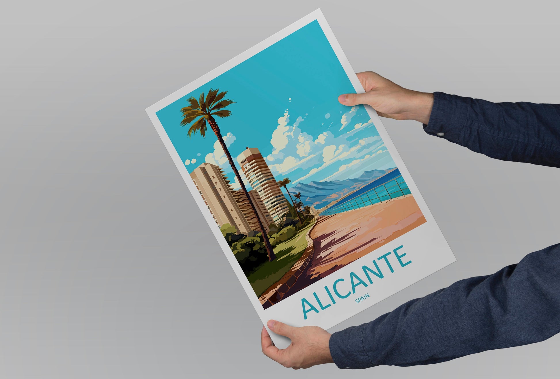 Alicante Travel Print Wall Art Alicante Wall Hanging Home Décor Alicante Gift Art Lovers Spain Art Gift Alicante Travel Poster art