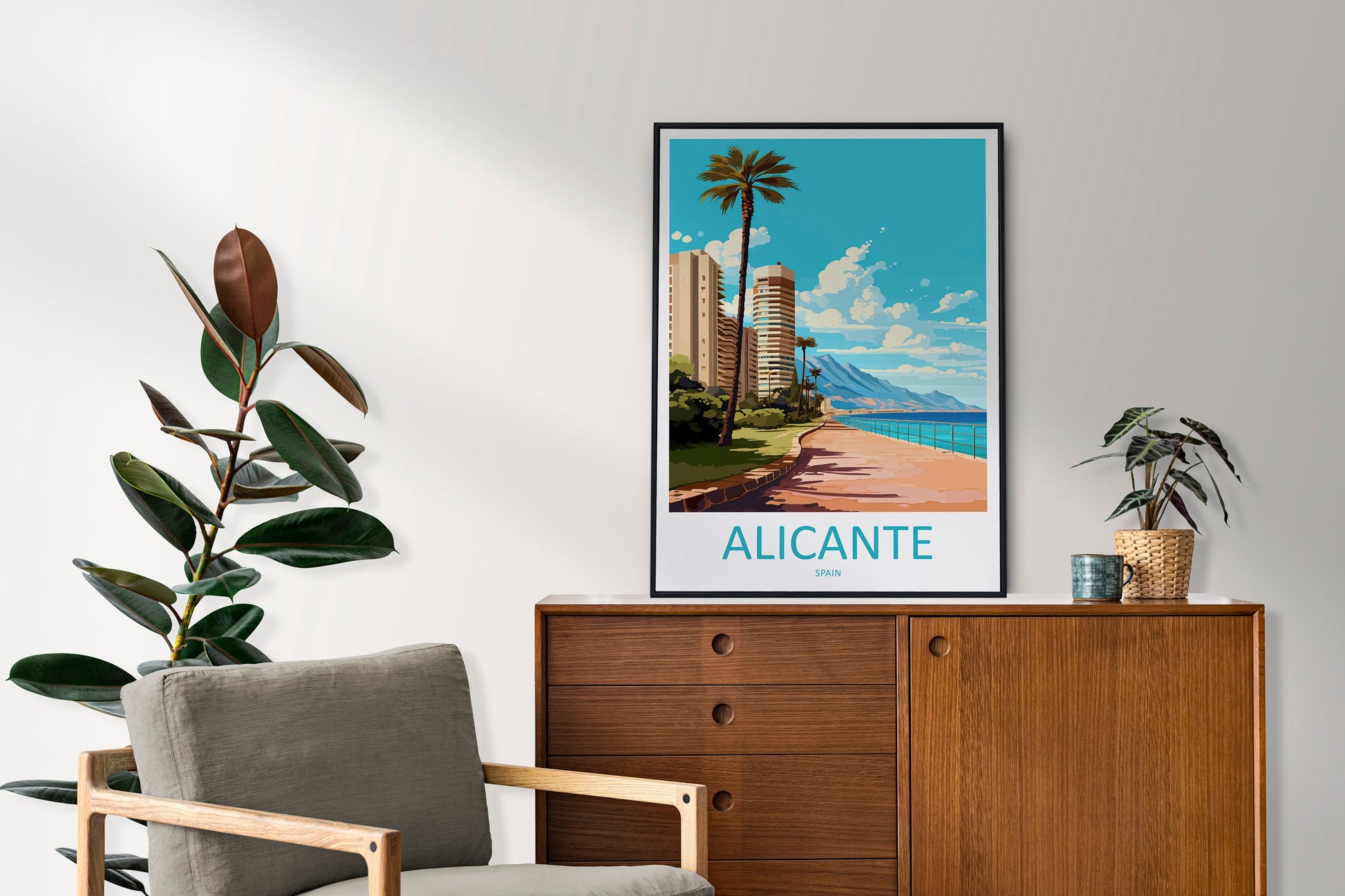 Alicante Travel Print Wall Art Alicante Wall Hanging Home Décor Alicante Gift Art Lovers Spain Art Gift Alicante Travel Poster art