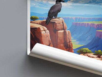 Grand Canyon National Park Travel Print Wall Art Grand Canyon Wall Hanging Home Décor Grand Canyon Gift Art Lovers Arizona Art Lover Gift