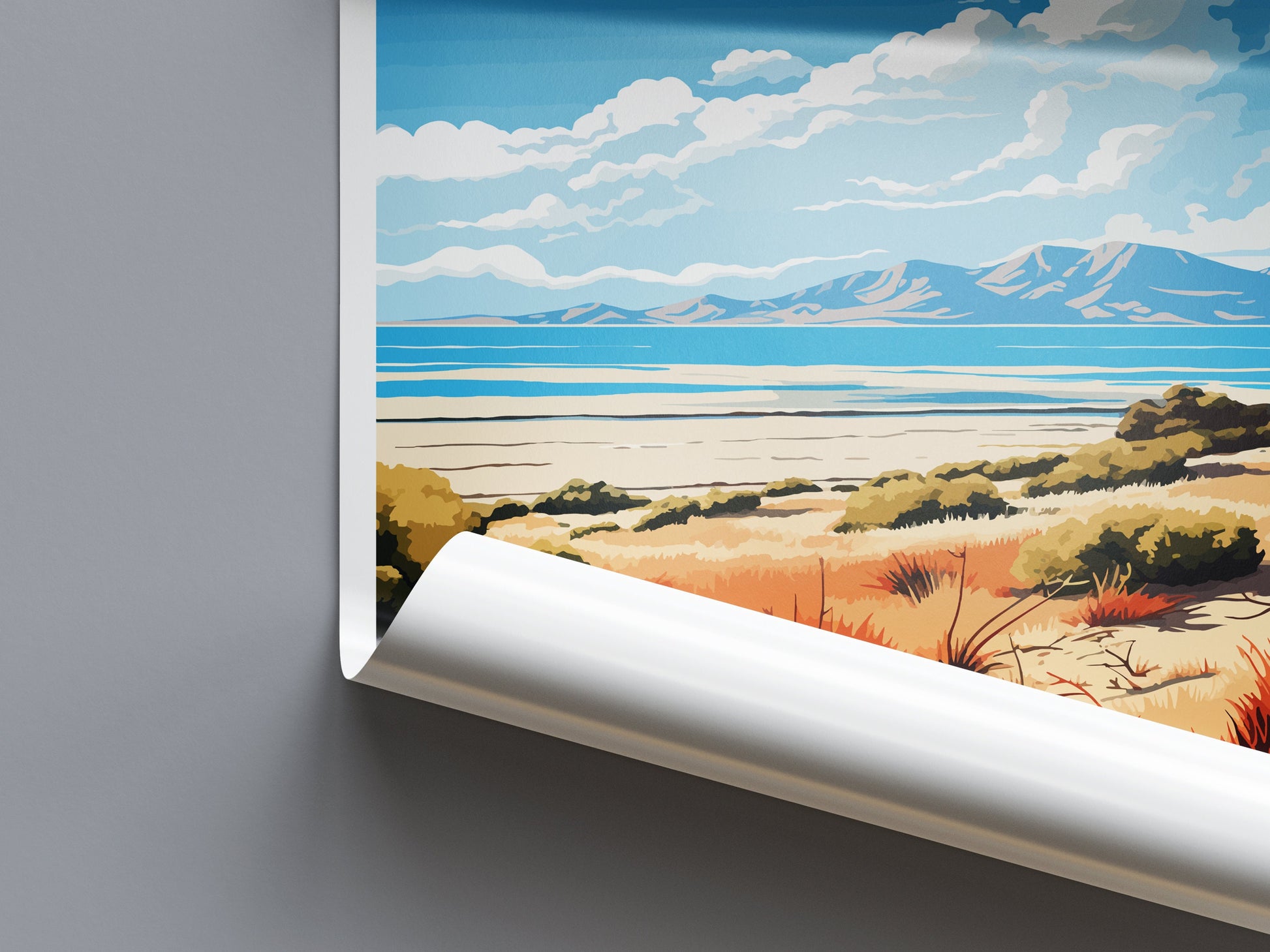 Antelope Island State Park Travel Print Wall Art Antelope Island Wall Hanging Home Décor Antelope Island Art Lovers Utah Art Lover Gift