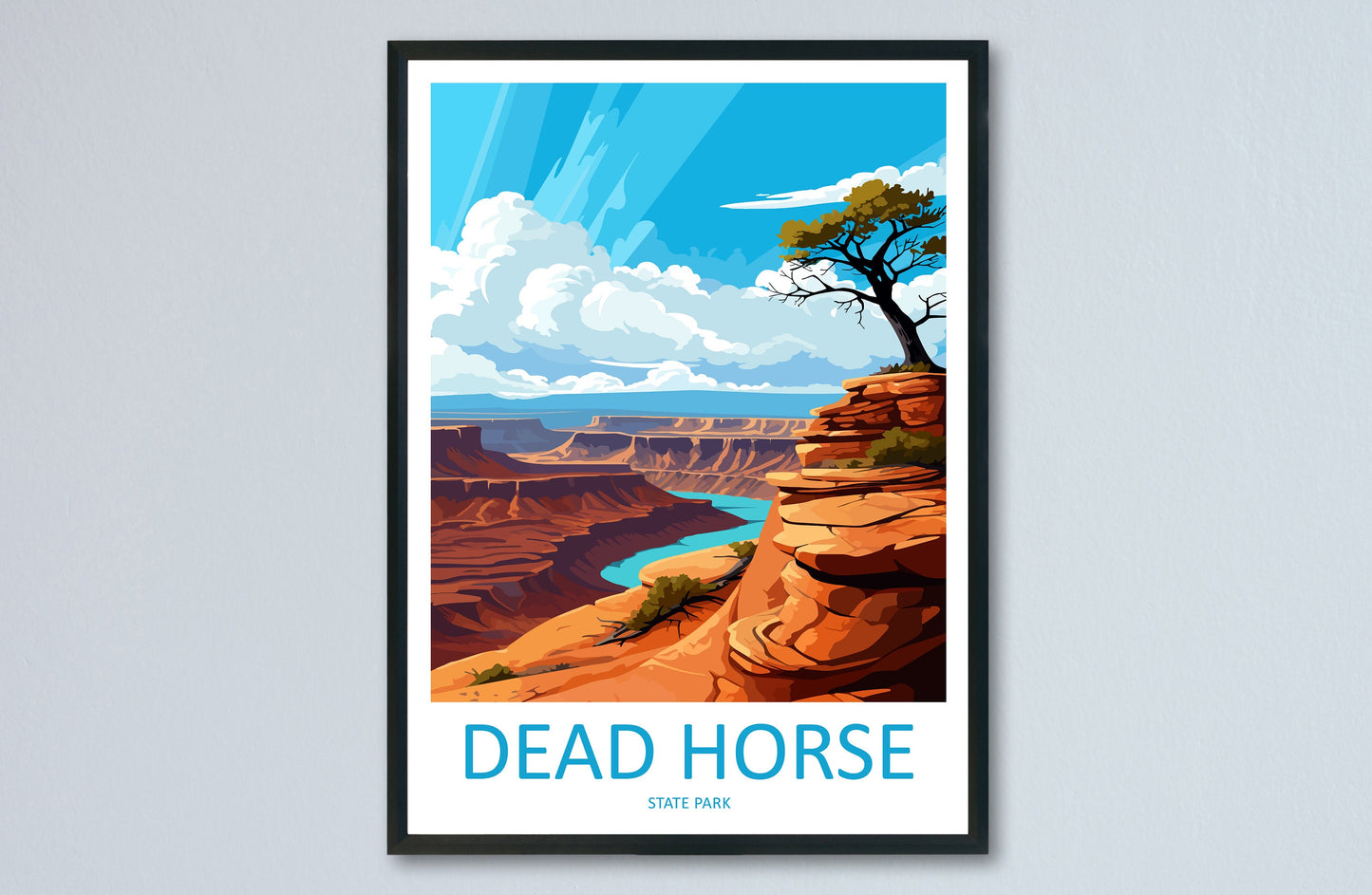 Dead Horse State Park Travel Print Wall Art Dead Horse State Park Wall Hanging Home Décor Dead Horse Art Lovers Utah Art Lover Gift
