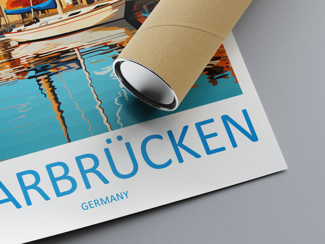 Saarbrücken Travel Print Wall Art Saarbrücken Wall Hanging Home Decor Saarbrücken Gift Art Lovers Wall Art Print Art Saarbrücken Germany