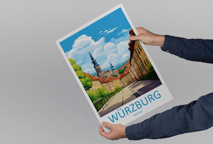 Würzburg Travel Print Wall Art Würzburg Wall Hanging Home Decor Würzburg Gift Art Lovers Wall Art Print Art Würzburg Germany
