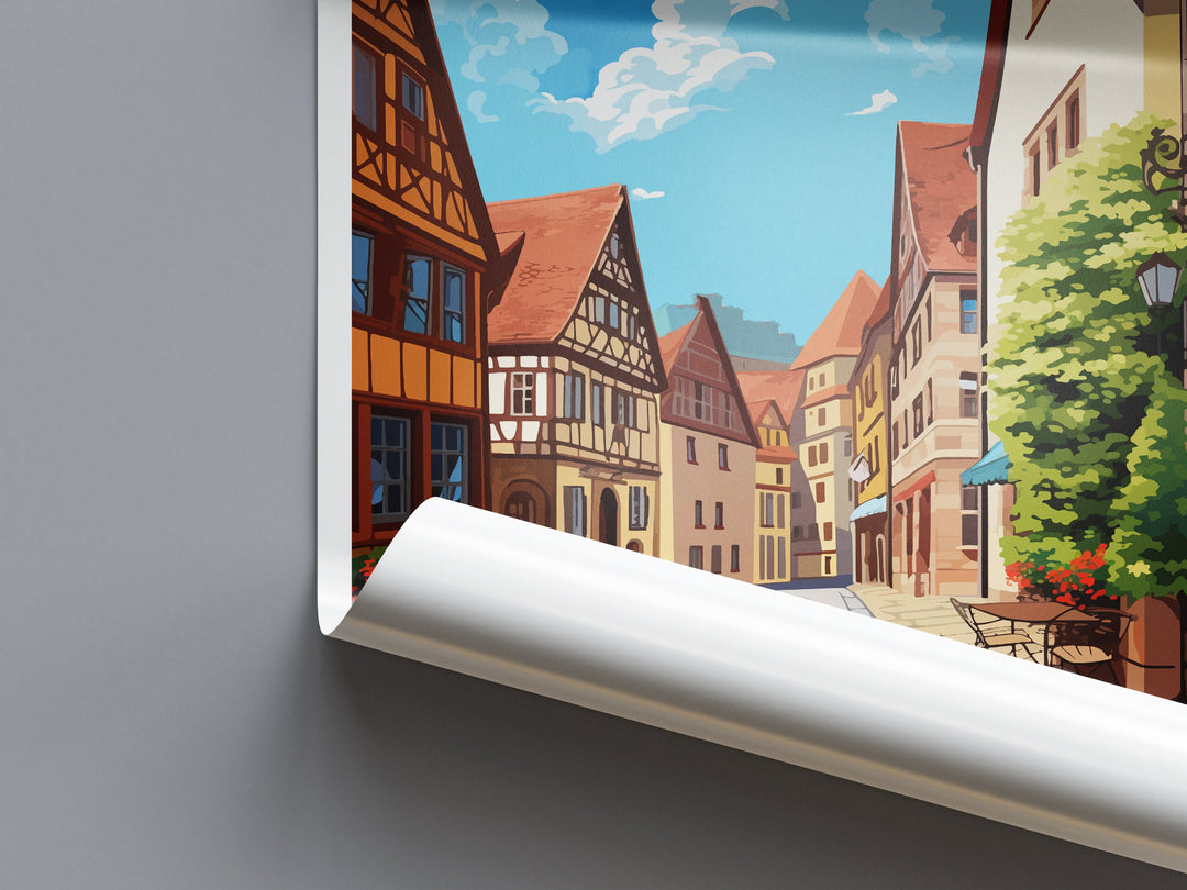 Nuremberg Travel Print Wall Art Nuremberg Wall Hanging Home Decoration Nuremberg Gift Art Lovers Wall Art Print Art Nuremberg Germany Poster