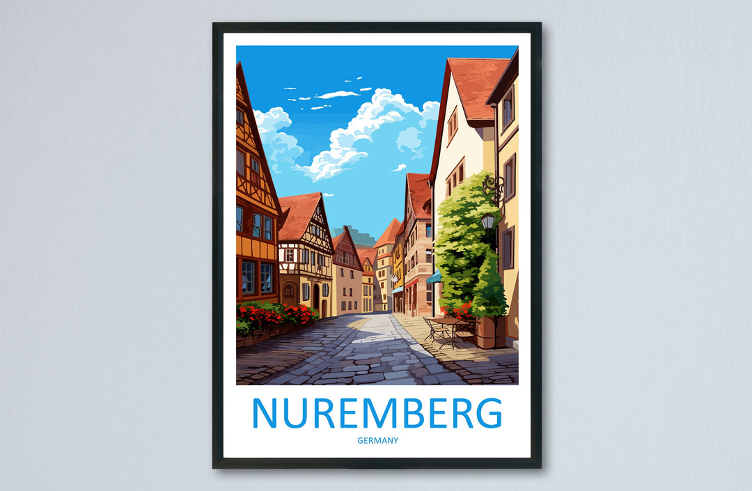Nuremberg Travel Print Wall Art Nuremberg Wall Hanging Home Decoration Nuremberg Gift Art Lovers Wall Art Print Art Nuremberg Germany Poster