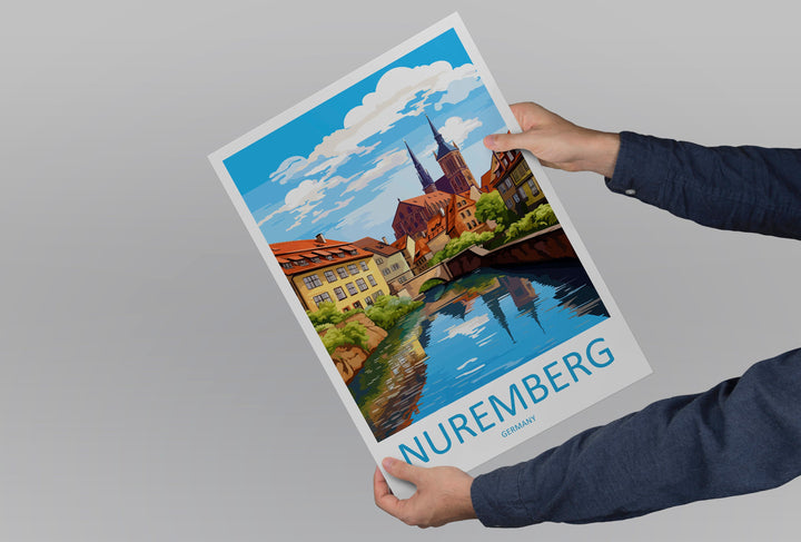 Nuremberg Travel Print Wall Art Nuremberg Wall Hanging Home Decoration Nuremberg Gift Art Lovers Wall Art Print Art Nuremberg Germany Poster