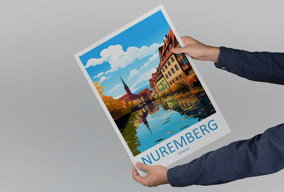 Nuremberg Travel Print Wall Art Nuremberg Wall Hanging Home Decoration Nuremberg Gift Art Lovers Wall Art Print Art Nuremberg Germany Poster