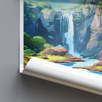 Bajos Del Toro Waterfall Travel Print Wall Art Bajos Del Toro Waterfall Wall Hanging Home Décor Bajos Del Toro Waterfall Gift Art Lovers