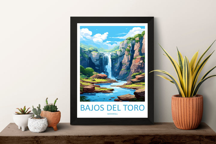 Bajos Del Toro Waterfall Travel Print Wall Art Bajos Del Toro Waterfall Wall Hanging Home Décor Bajos Del Toro Waterfall Gift Art Lovers