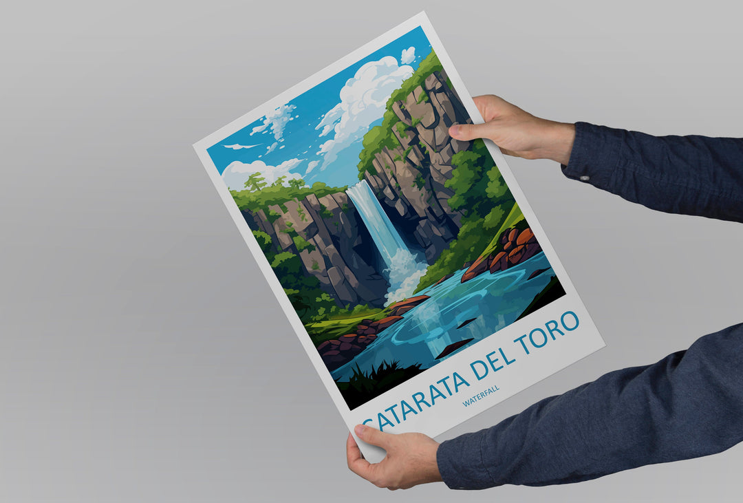 Catarata del Toro Travel Print Wall Art Catarata del Toro Wall Hanging Home Décor Catarata del Toro Gift Art Lovers Costa Rica Wall Art