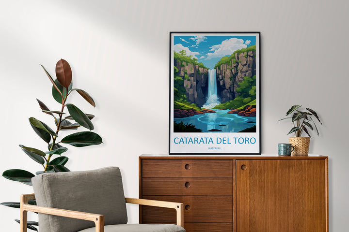 Catarata del Toro Travel Print Wall Art Catarata del Toro Wall Hanging Home Décor Catarata del Toro Gift Art Lovers Costa Rica Wall Art