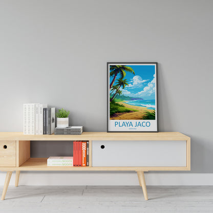 Playa Jaco Travel Print Wall Art Playa Jaco Wall Hanging Home Décor Playa Jaco Gift Art Lovers Costa Rica Wall Art Costa Rica Travel