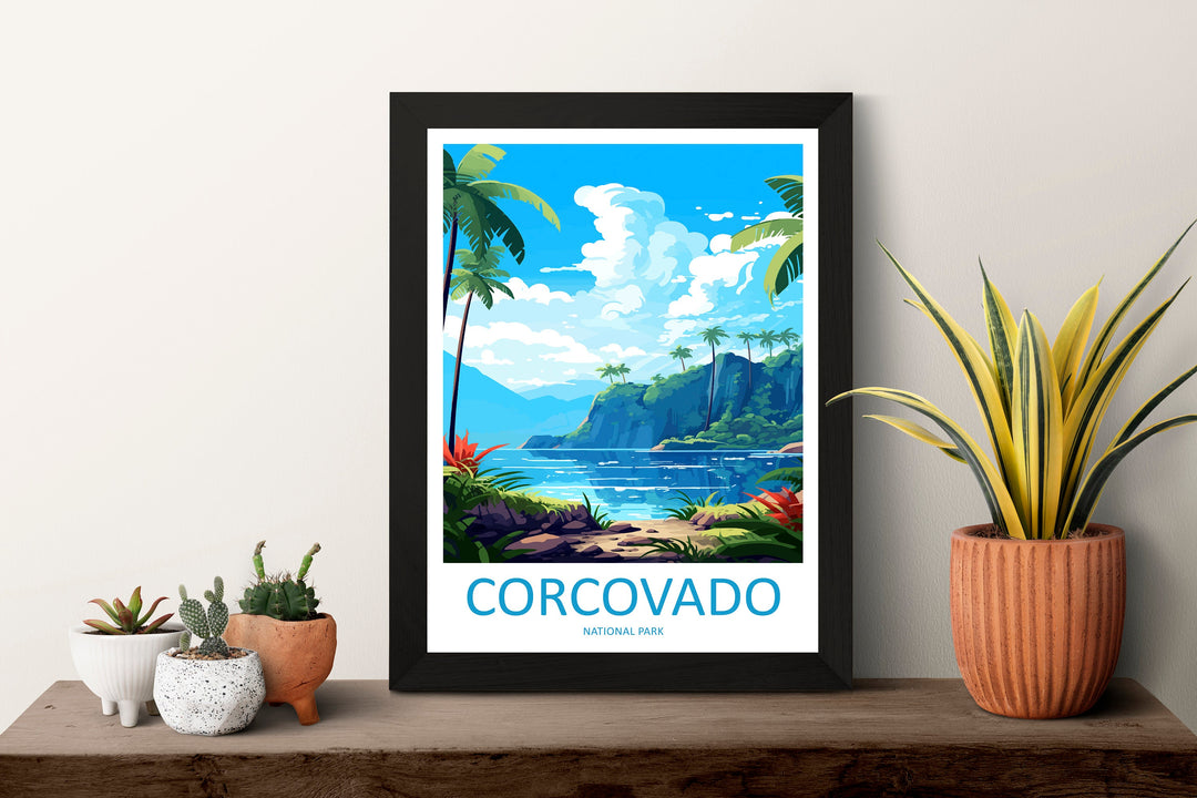 Corcovado National Park Travel Print Wall Art Corcovado Park Wall Hanging Home Décor Corcovado National Park Gift Art Costa Rica