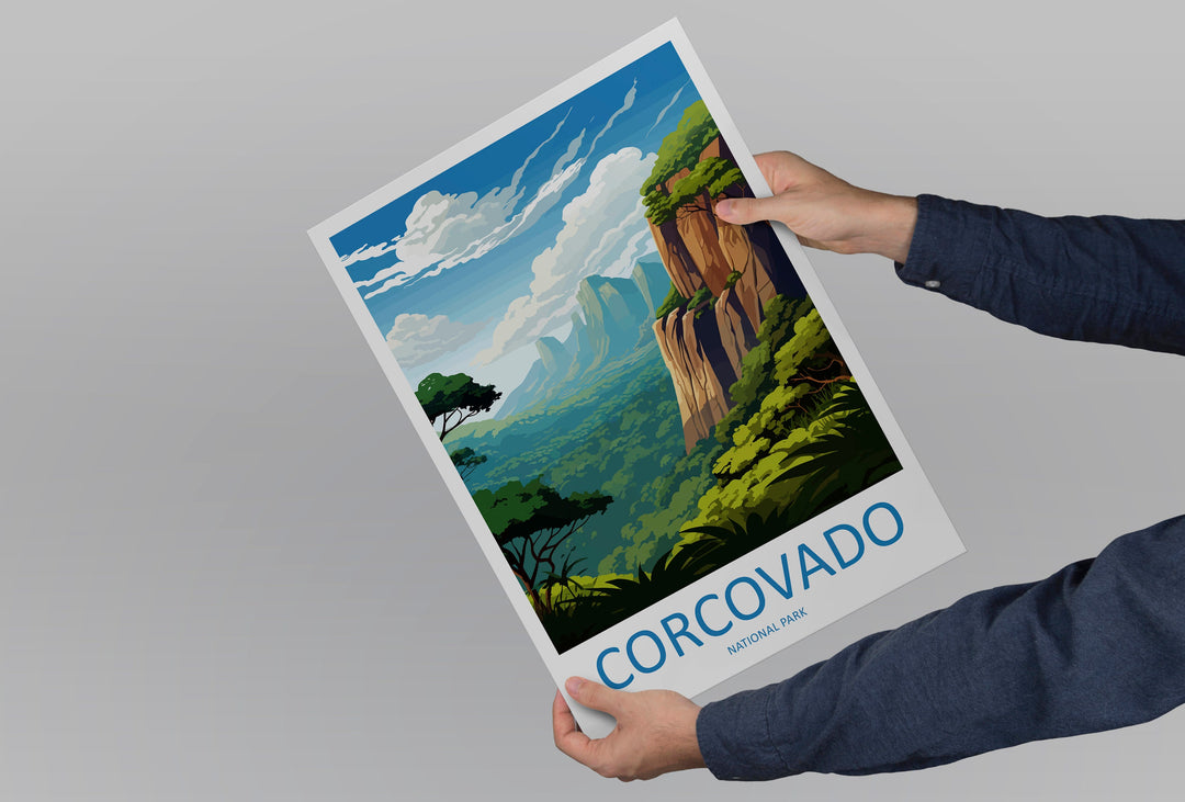 Corcovado National Park Travel Print Wall Art Corcovado Park Wall Hanging Home Décor Corcovado National Park Gift Art Costa Rica