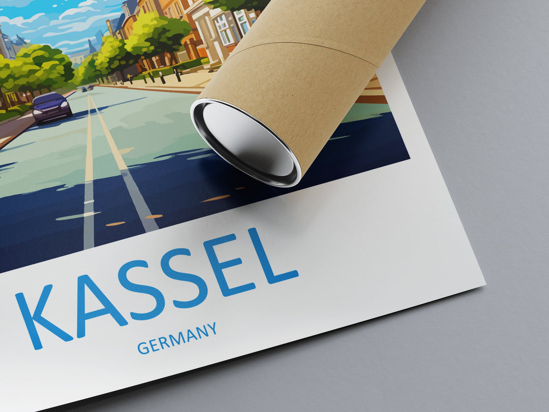Kassel Travel Print Wall Art Kassel Wall Hanging Home Decoration Kassel Gift Art Lovers Wall Art Print Art Kassel Germany Poster