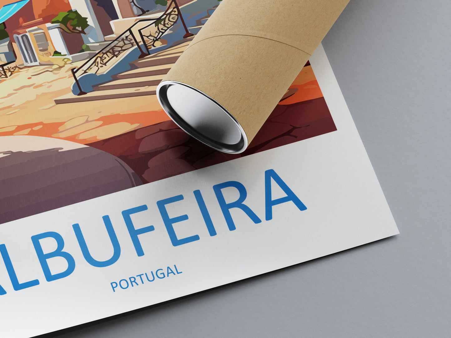 Albufeira Travel Print Wall Art Albufeira Wall Hanging Home Décor Albufeira Gift Art Lovers Portugal Art Lover Gift Cascais Wall Décor