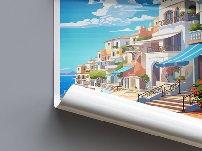Albufeira Travel Print Wall Art Albufeira Wall Hanging Home Décor Albufeira Gift Art Lovers Portugal Art Lover Gift Cascais Wall Décor