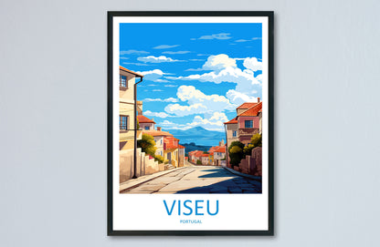 Viseu Travel Print Wall Art Viseu Wall Hanging Home Décor Viseu Gift Art Lovers Portugal Art Lover Gift Viseu Wall Décor