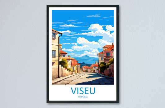 Viseu Travel Print Wall Art Viseu Wall Hanging Home Décor Viseu Gift Art Lovers Portugal Art Lover Gift Viseu Wall Décor