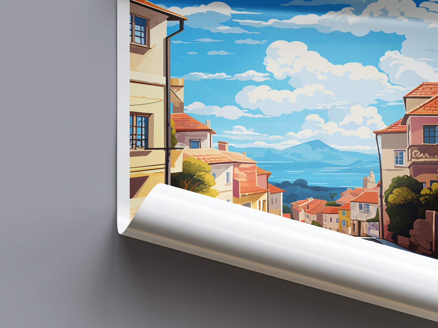 Viseu Travel Print Wall Art Viseu Wall Hanging Home Décor Viseu Gift Art Lovers Portugal Art Lover Gift Viseu Wall Décor