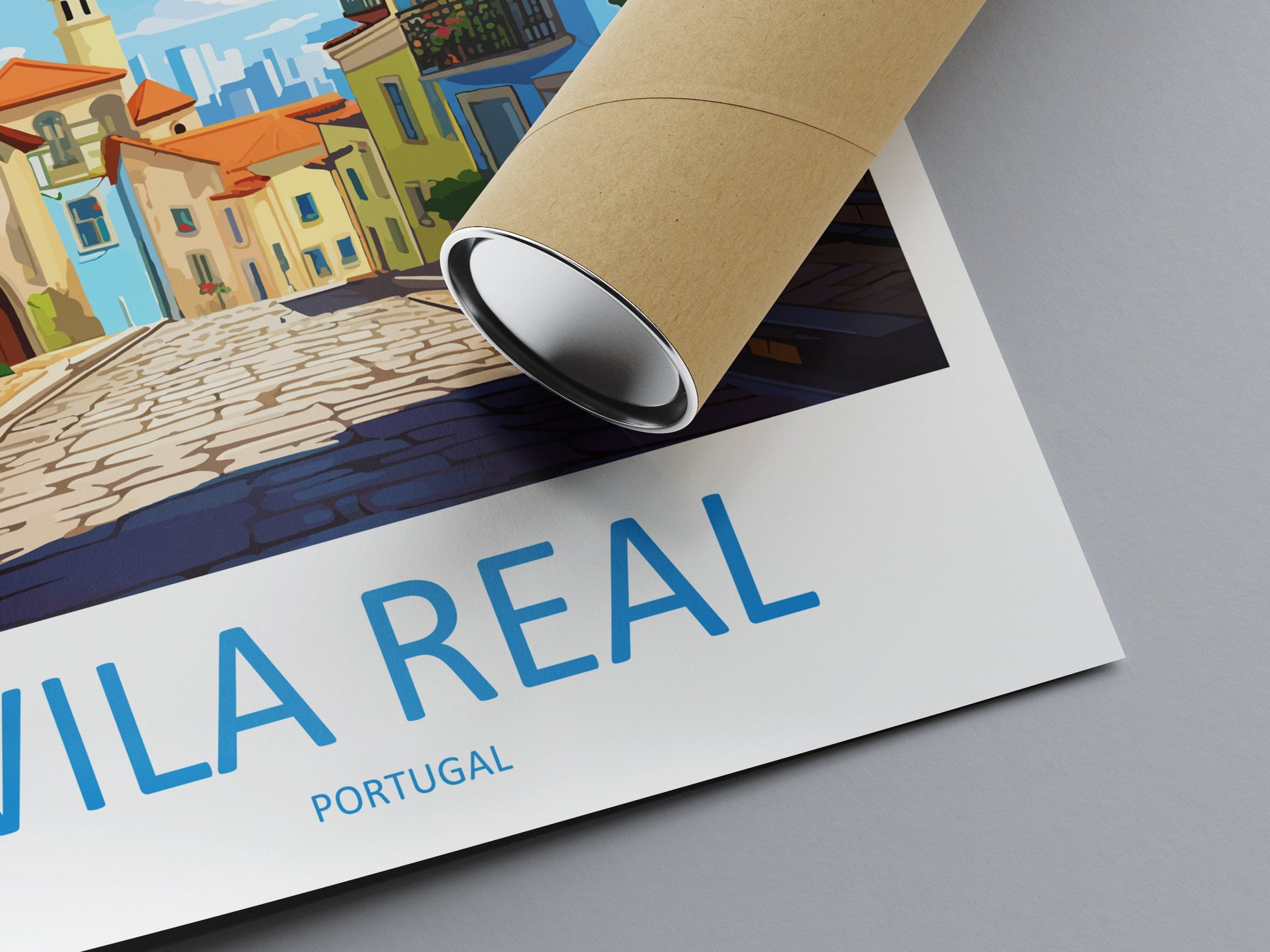 Vila Real Travel Print Wall Art Vila Real Wall Hanging Home Décor Vila Real Gift Art Lovers Portugal Art Lover Gift Vila Real Wall Décor