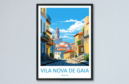 Vila Nova De Gaia Travel Print Wall Art Vila Nova De Gaia Wall Hanging Home Décor Vila Nova De Gaia Gift Art Lovers Portugal Art Lover Gift