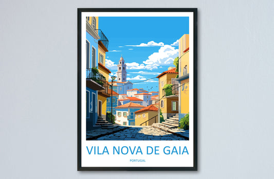 Vila Nova De Gaia Travel Print Wall Art Vila Nova De Gaia Wall Hanging Home Décor Vila Nova De Gaia Gift Art Lovers Portugal Art Lover Gift