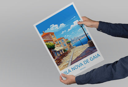 Vila Nova De Gaia Travel Print Wall Art Vila Nova De Gaia Wall Hanging Home Décor Vila Nova De Gaia Gift Art Lovers Portugal Art Lover Gift