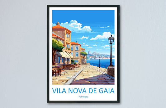 Vila Nova De Gaia Travel Print Wall Art Vila Nova De Gaia Wall Hanging Home Décor Vila Nova De Gaia Gift Art Lovers Portugal Art Lover Gift